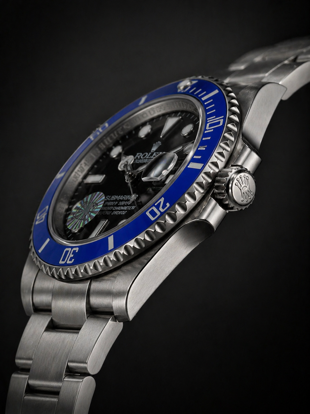Rolex Submariner Date White Gold with Blue Cerachrom Bezel and Black Dial