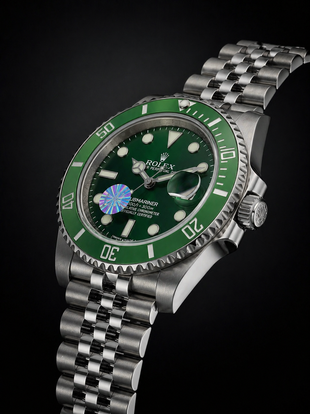 Rolex Submariner Date Hulk Green Dial and Bezel Stainless Steel on Jubilee Bracelet
