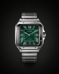 Cartier Santos de Cartier Large Model with Sunray Green Dial Stainless Steel