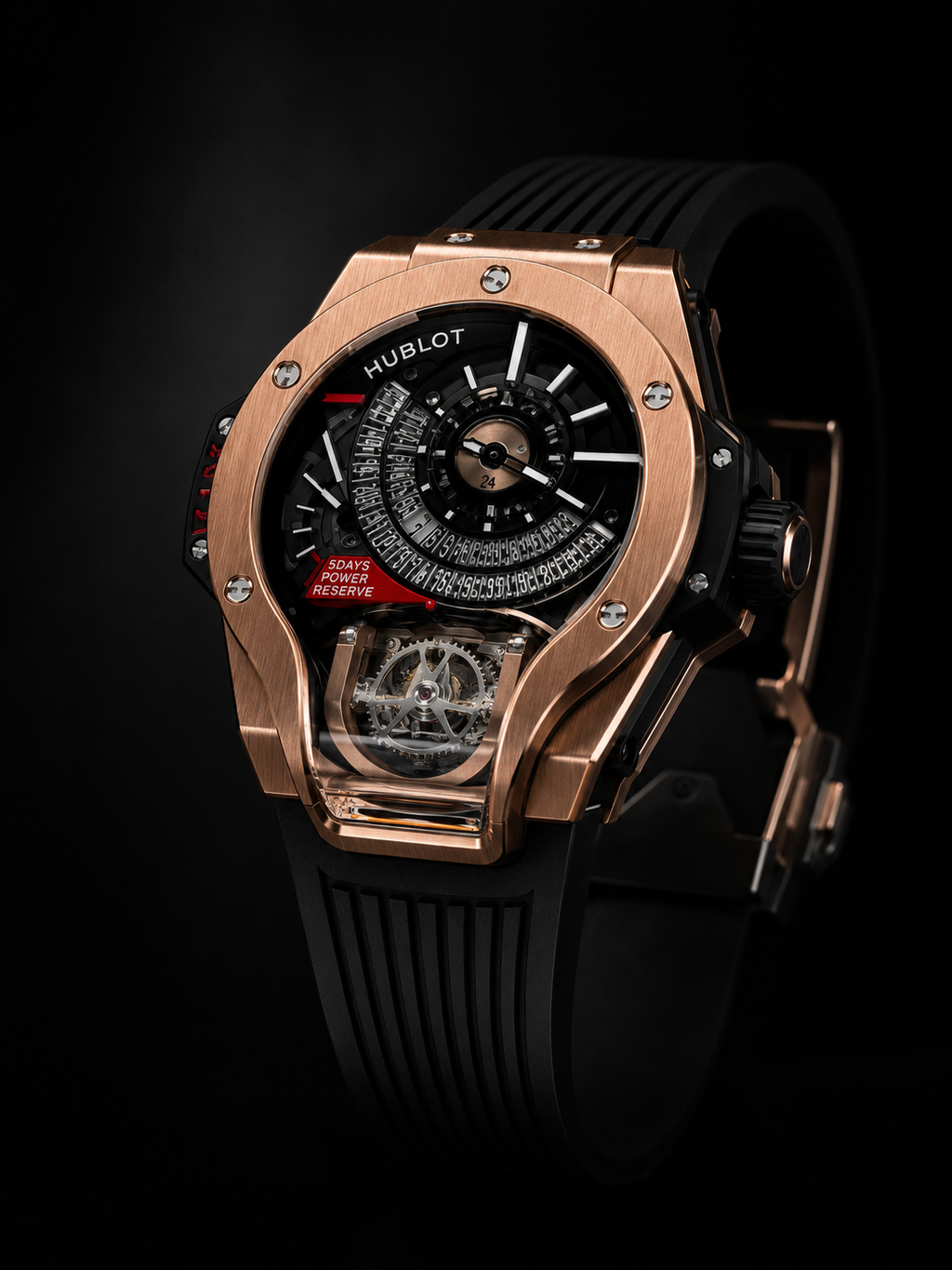 Hublot MP-13 Tourbillon Retrograde King Gold Super Clone