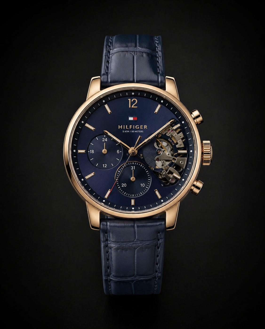 Tommy Hilfiger Baker Skeleton Multi Dial Original