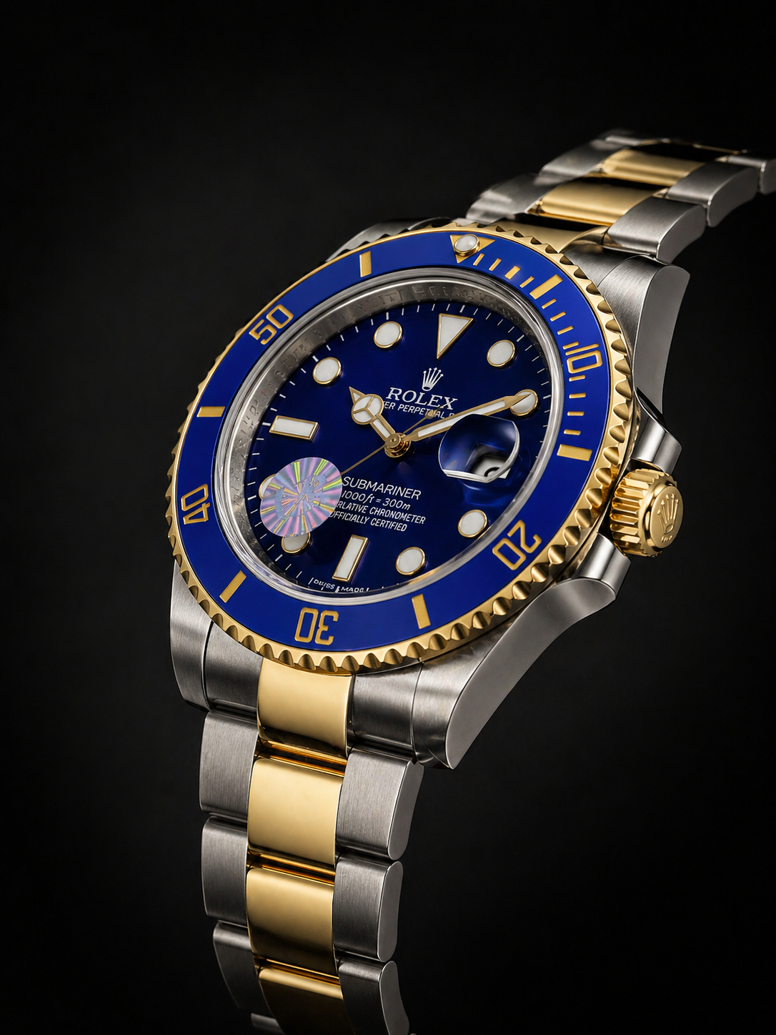Rolex Submariner Date Bluesy Blue Dial and Bezel Yellow Rolesor