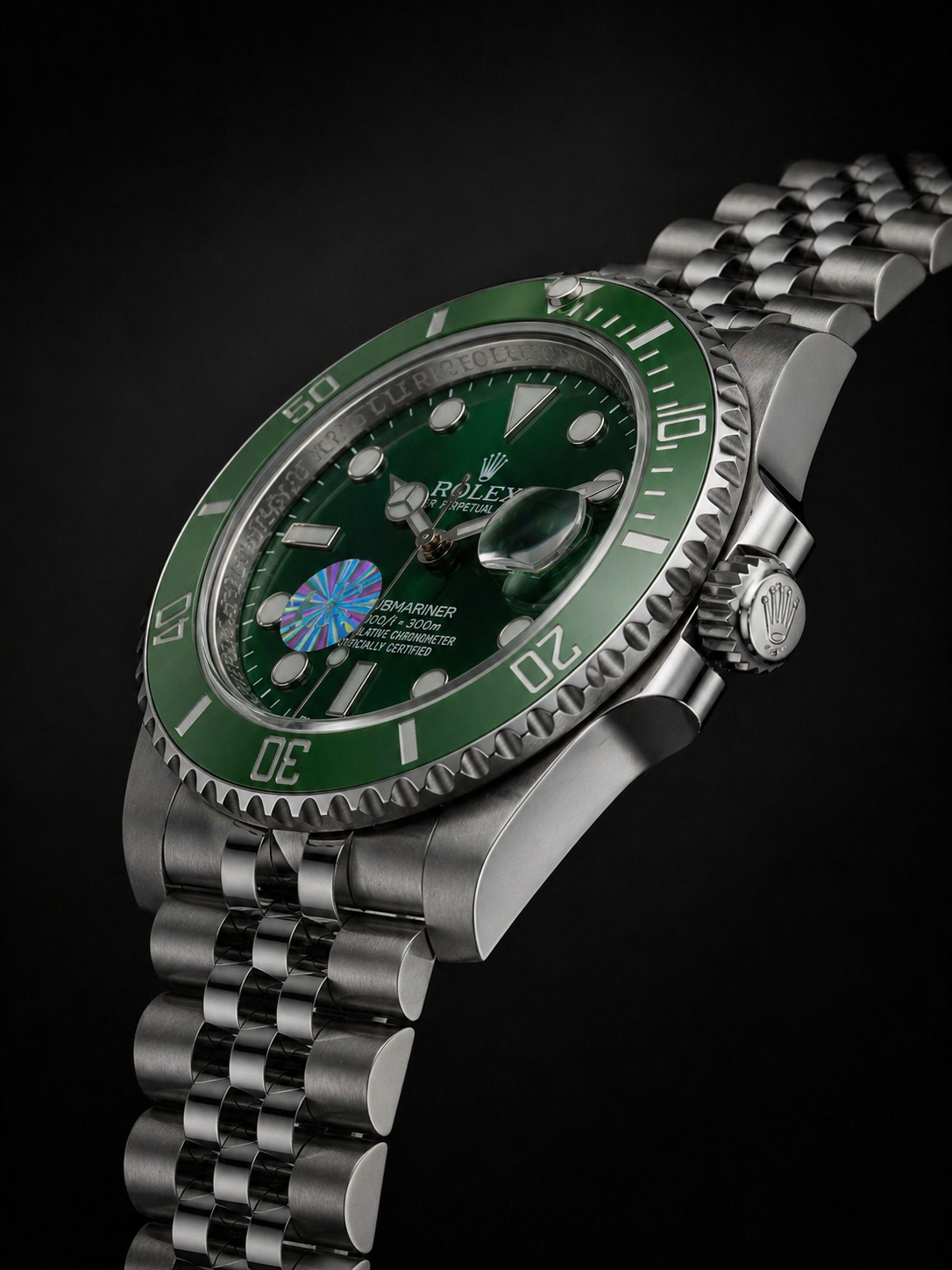 Rolex Submariner Date Hulk Green Dial and Bezel Stainless Steel on Jubilee Bracelet