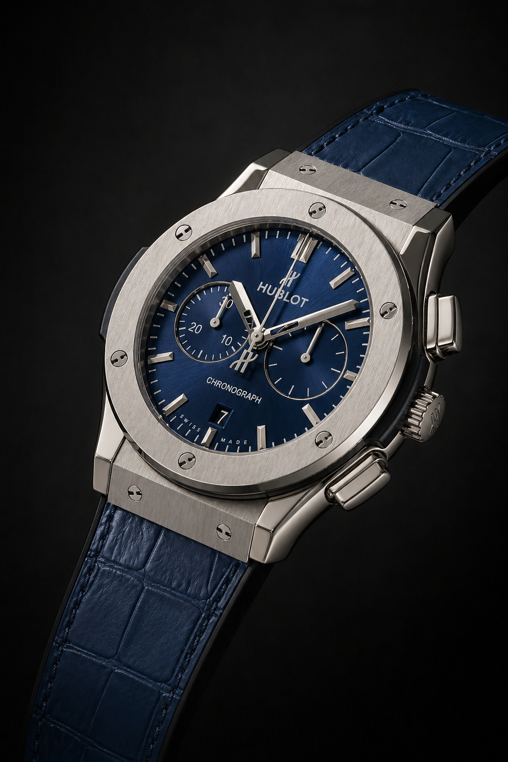 Hublot Classic Fusion Chronograph Titanium Blue