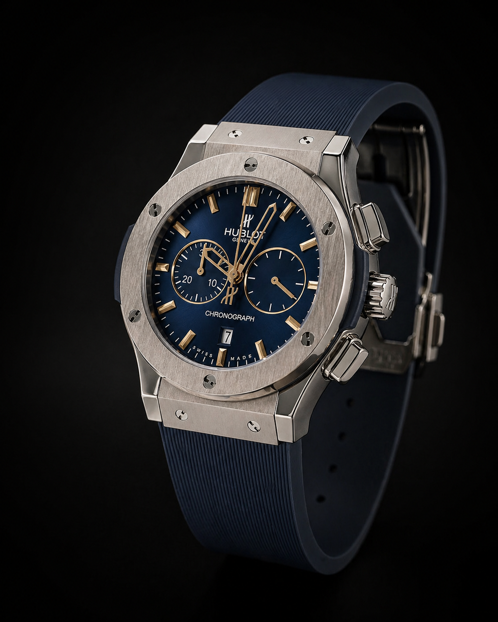 Hublot Classic Fusion Chronograph Titanium Blue