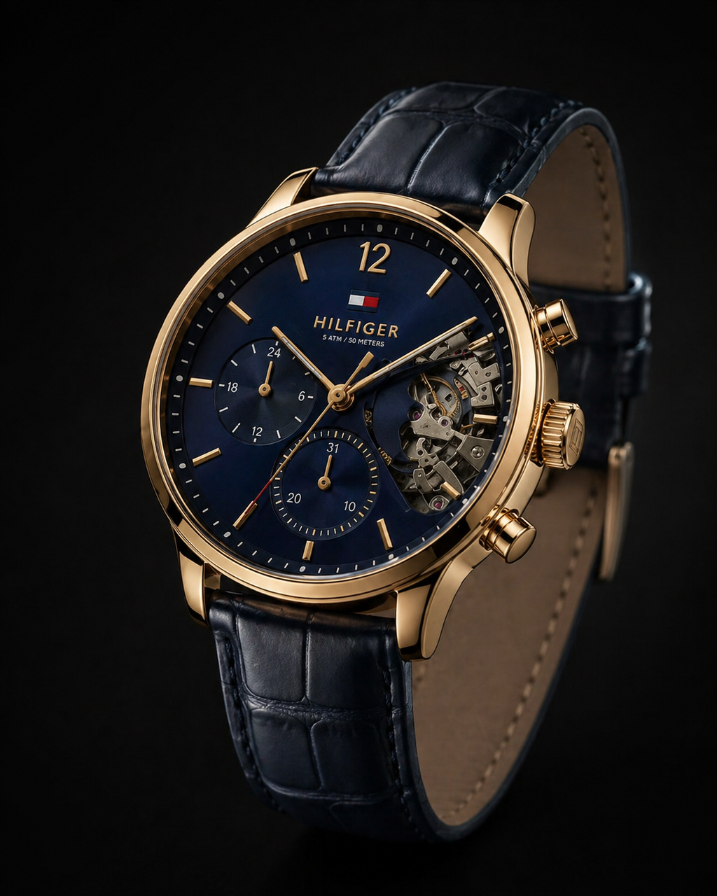 Tommy Hilfiger Baker Skeleton Multi Dial Original