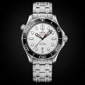 Omega Seamaster Co-Axial Master Chronometer White Dial with Black Ceramic Bezel Stainless Steel