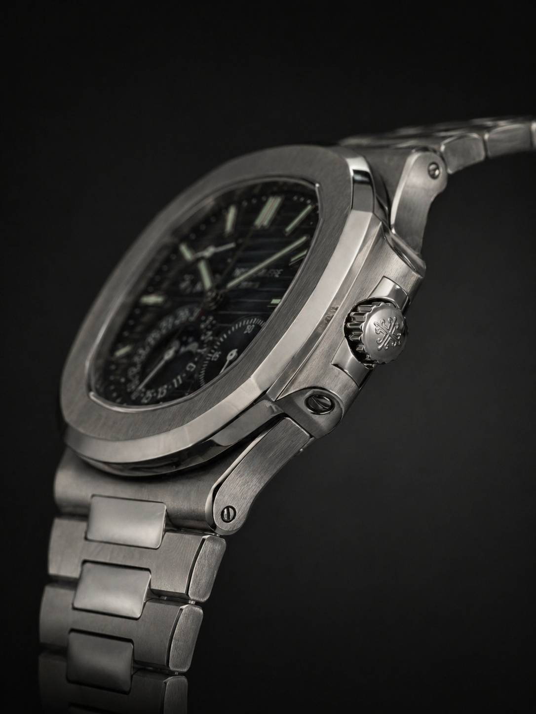 Patek Philippe Nautilus Stainless Steel with Black Blue Dial
