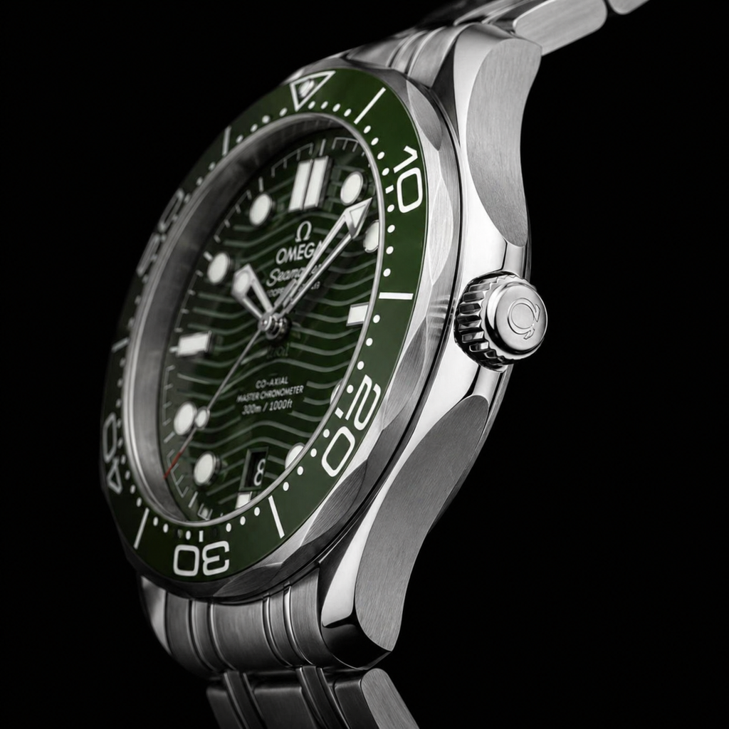 Omega Seamaster Co-Axial Master Chronometer Green Dial and Bezel Stainless Steel