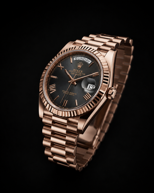Rolex Day-Date 40 Rose Gold Slate Dial Super Clone