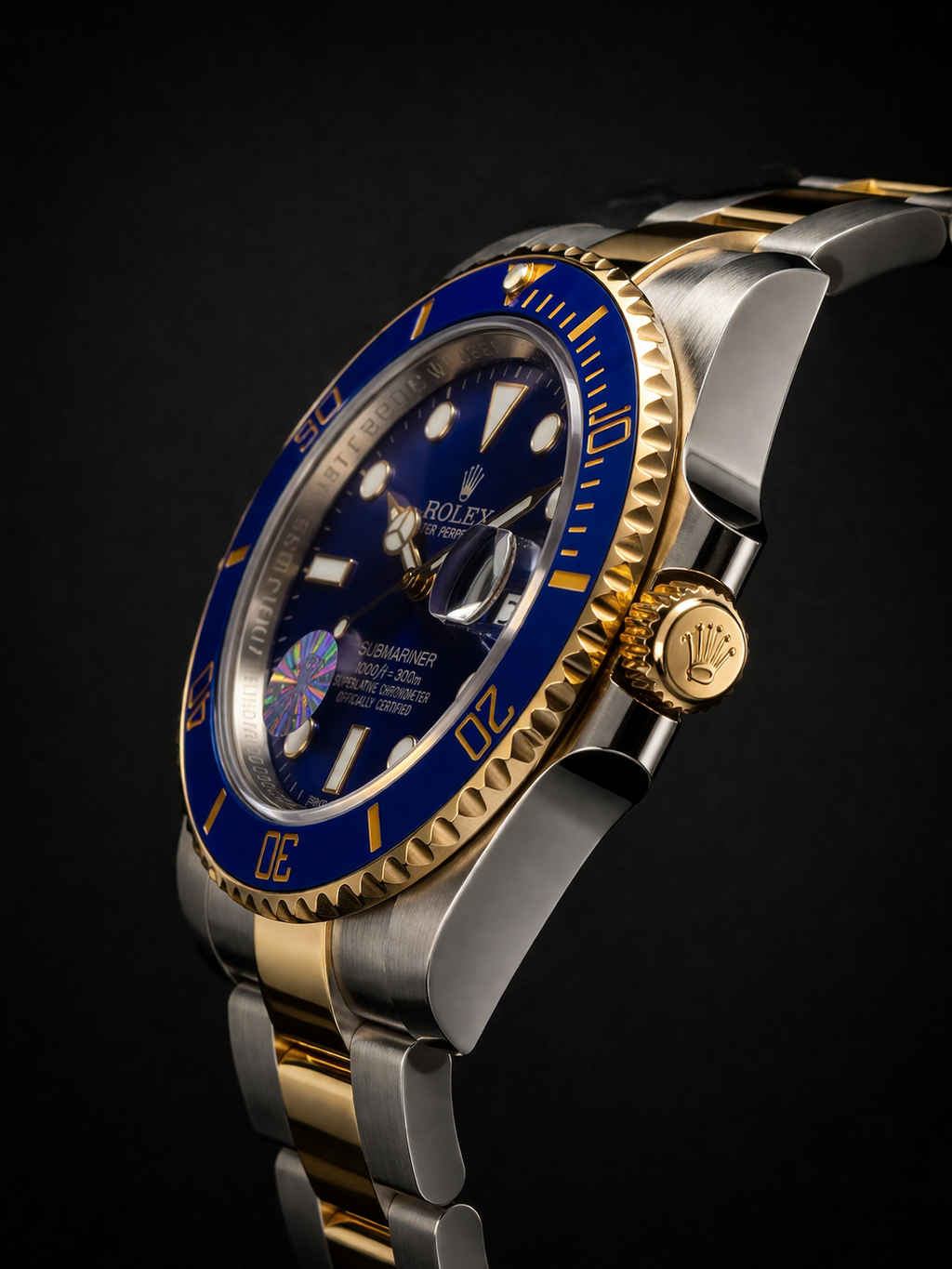 Rolex Submariner Date Bluesy Blue Dial and Bezel Yellow Rolesor